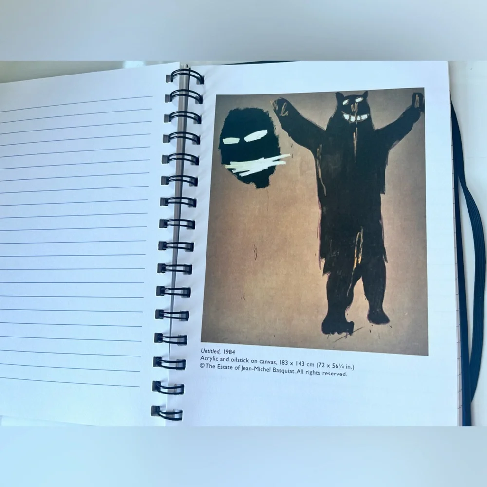 NEW! JEAN-MICHEL BASQUIAT SPIRAL BOUND LINED BLANK JOURNAL NWT